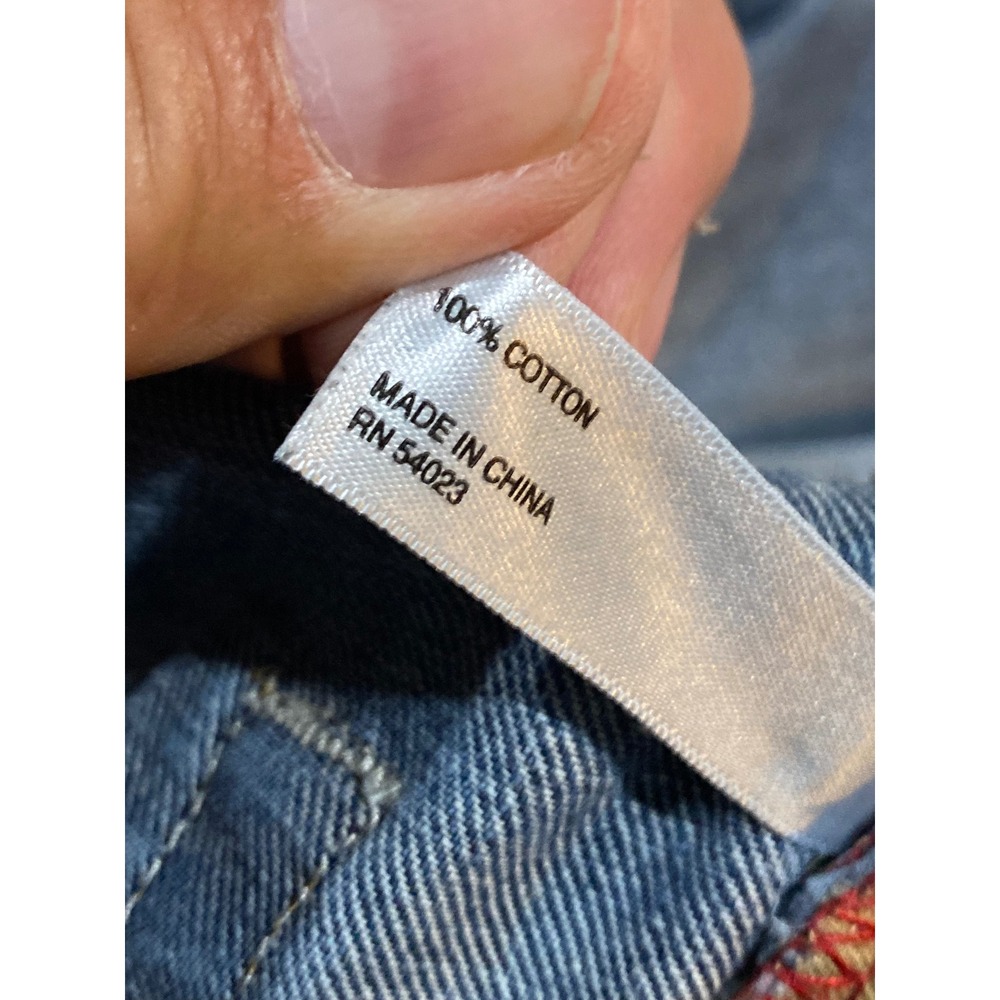 Banana Republic Straight Fit Indigo Blue Jeans Mens 30x32 Whisker Distressed - Picture 7 of 8